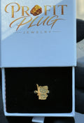 14k gold plated hello kitty ring size 7